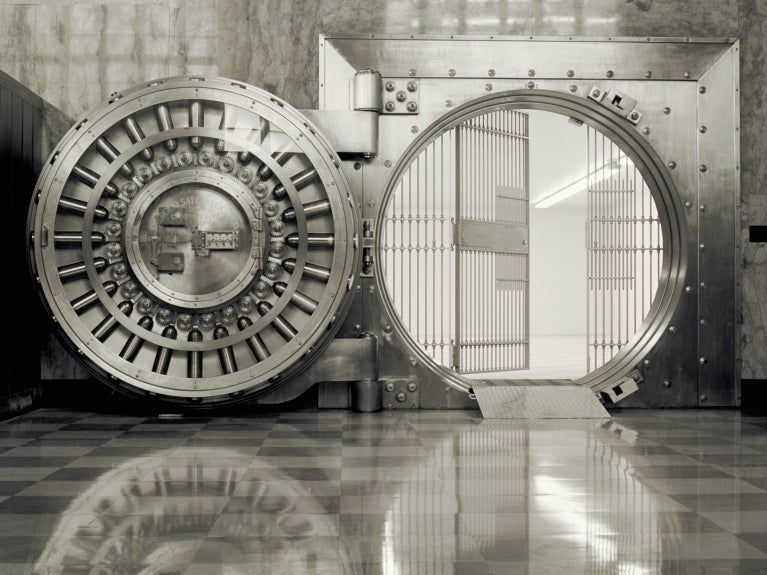 Intellectual Property related image of bank vault