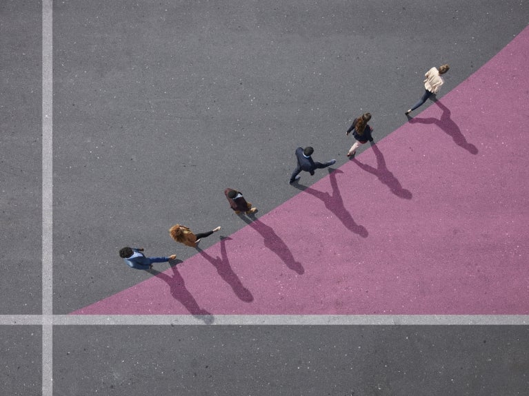 People walking