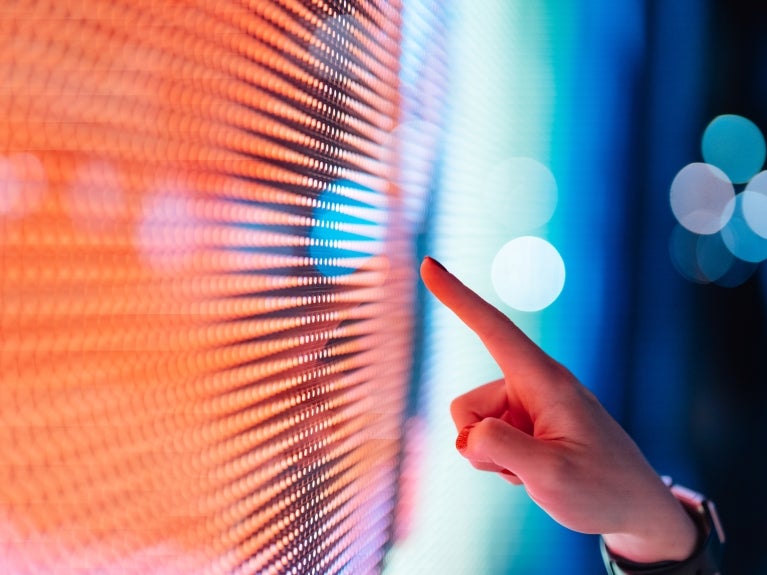 large touch screen