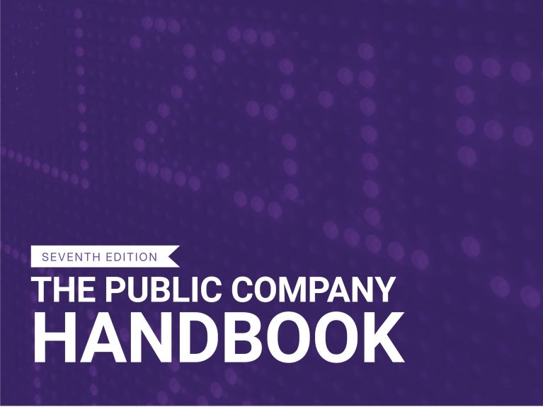 public company handbook cover