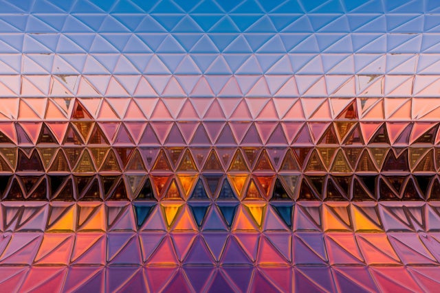 Bullding with colorful windows