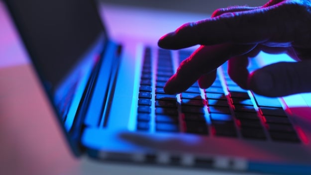 hands on keyboard