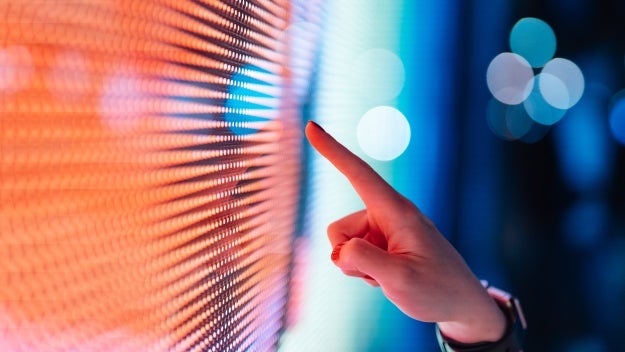 large touch screen