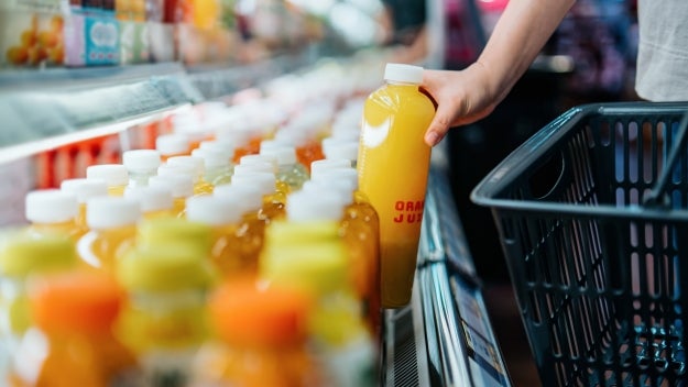  Grocery store refrigerated drinks case