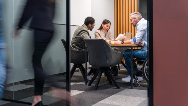 Employees in office