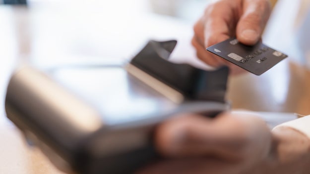 Paying with card
